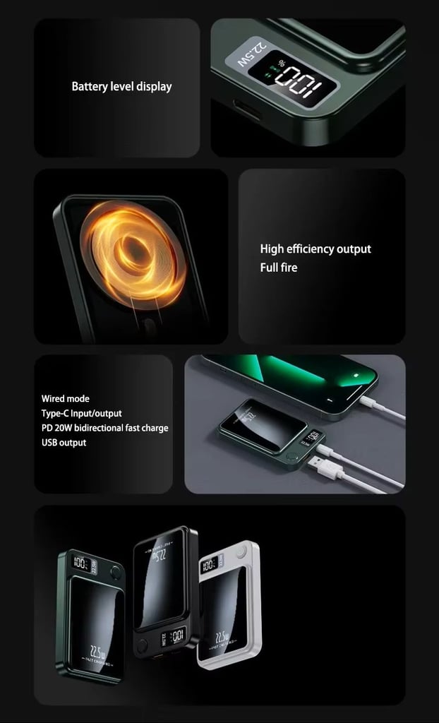 10.000mah magnetic power back 