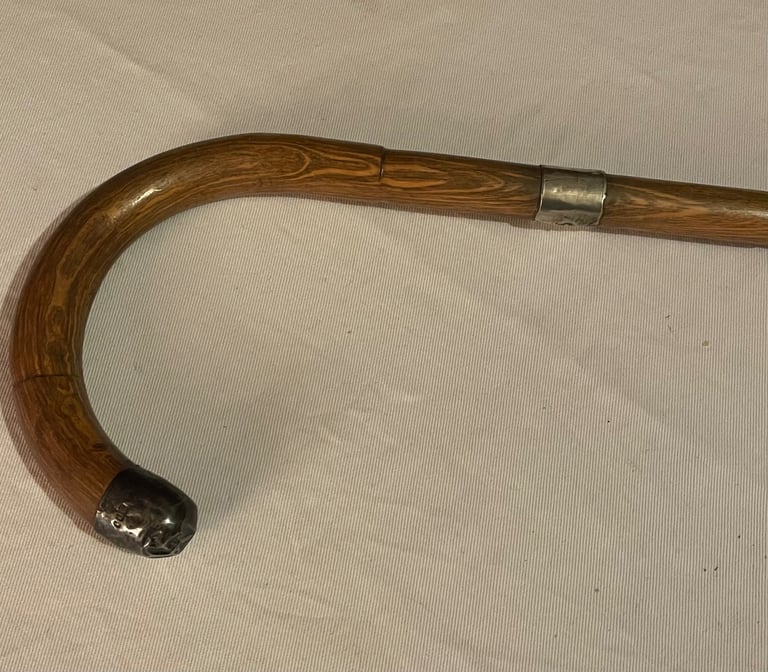 Silver mounted walking sticks + others