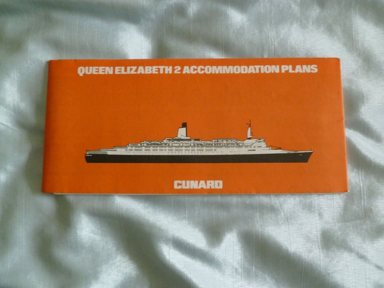 Queen Elizabeth 2, Pocket Companion and Wine List, plus Cunard Countess and Princess Deck Plans.