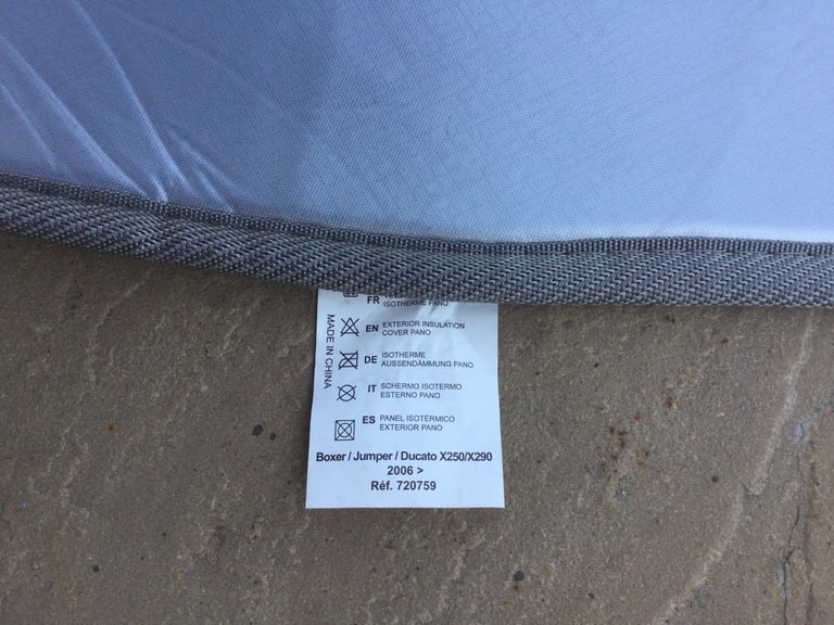 Optima thermal screen cover, fits Fiat Ducato, etc, 2007on.