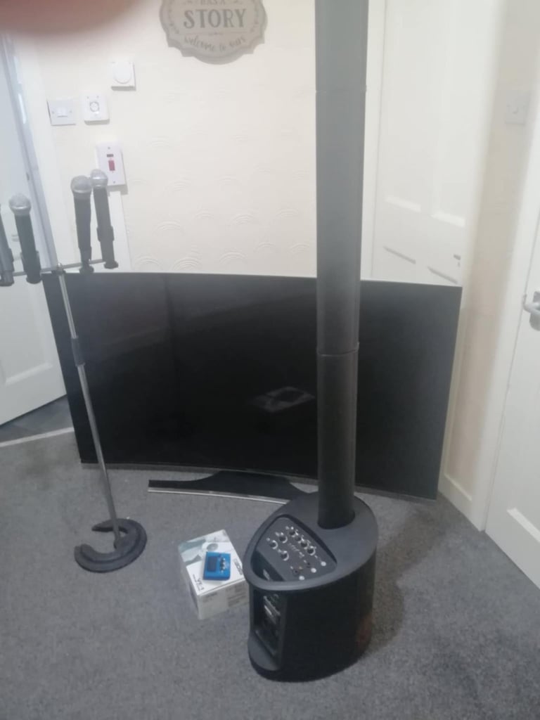 TV speakers and microphones for karaoke