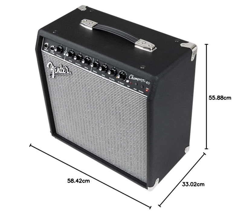 FENDER CHAMPION 40 WATT 12" SPEAKER DIGITAL MODELLING COMBO MP3/MIC/SMARTPHONE/ PC INPUTS IMMAC.