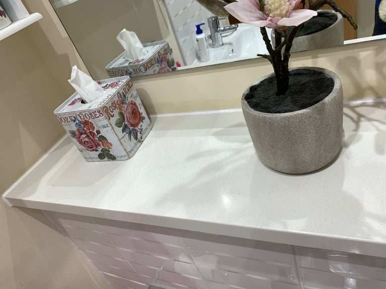 image for Matching BATHROOM Worktops (2)  Solid Onyx    * FREE OF CHARGE *