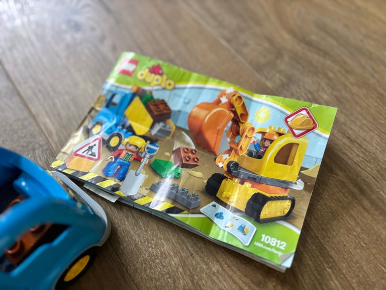 Lego duplo set 10813 digger construction site 