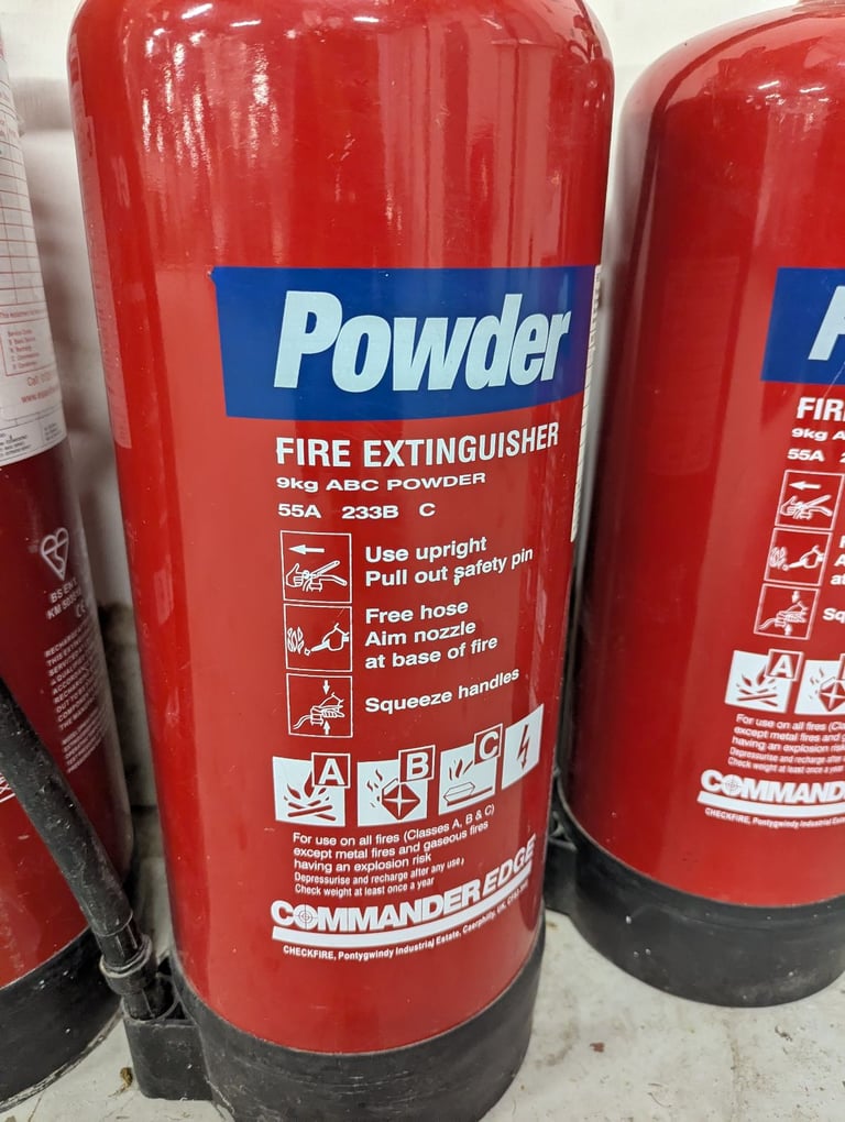 Water and powder Fire extinguisher 