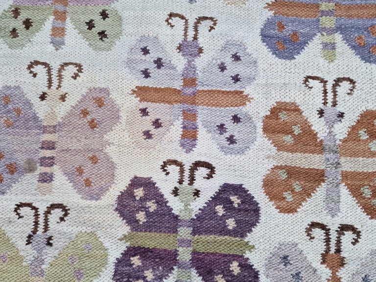 Rare Thin WeaveSmall Size Kilim