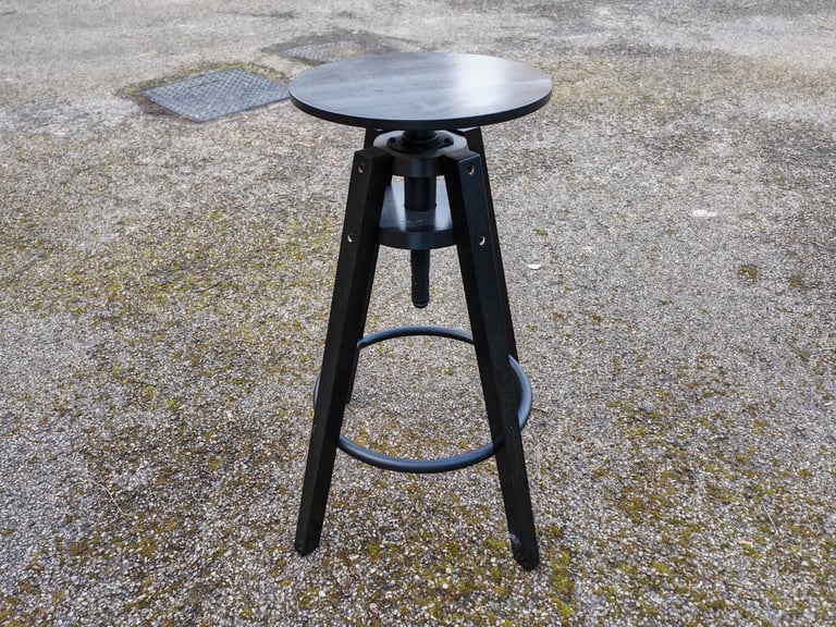 2 IKEA Dalfred Height Adjustable Bar Stools with Seat Cushions FREE DELIVERY 039