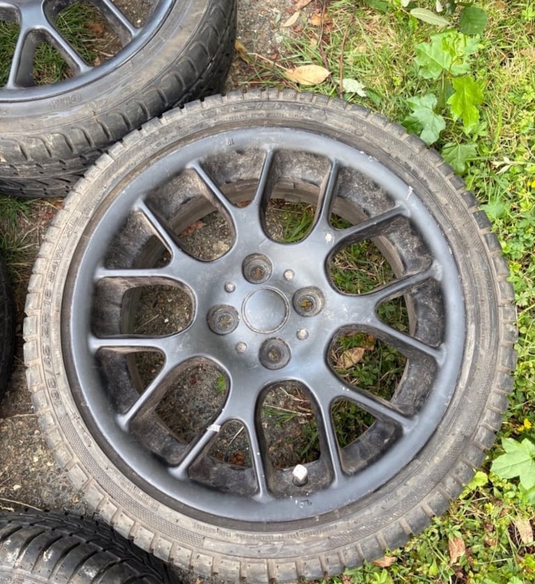 ROVER 25 45 MG ZR ZS 16” ALLOY WHEELS HAIRPIN 4x100 With Tyres