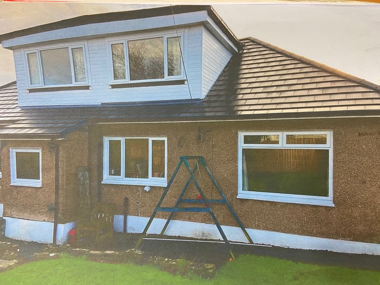 Used white upvc window