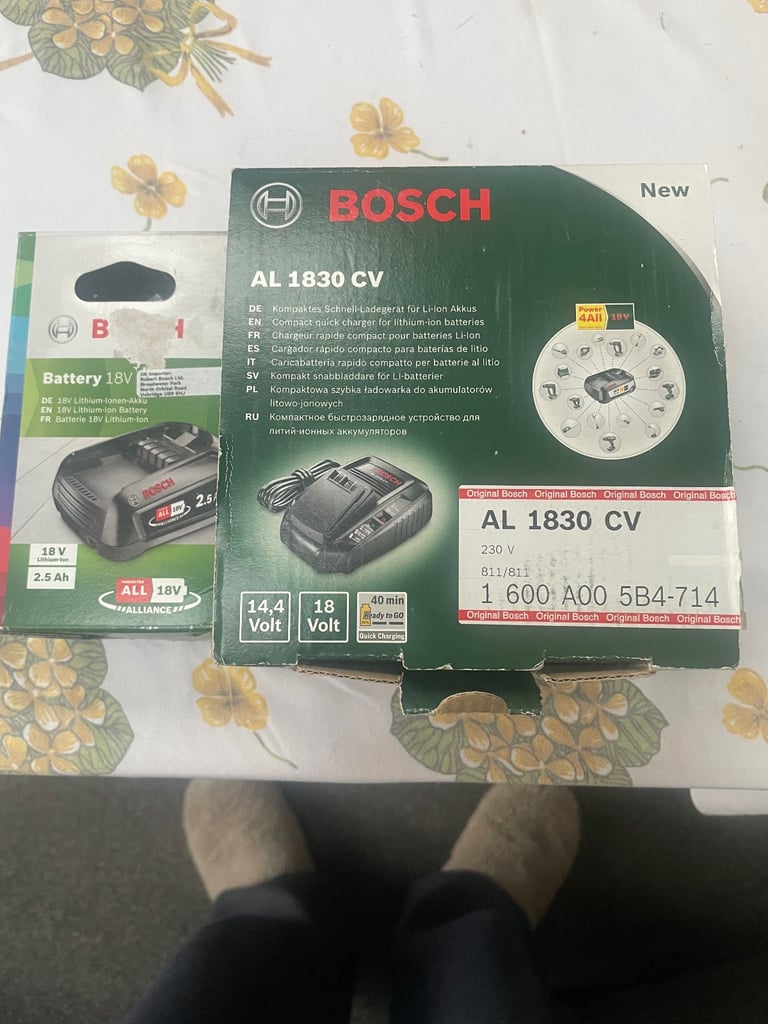 image for Bosch 18v battery and charger