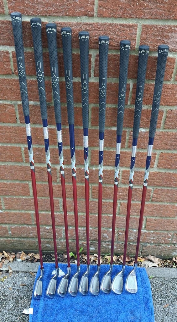 image for Full Set of Ladies Golf Club Irons - Callaway X22 - Like New 