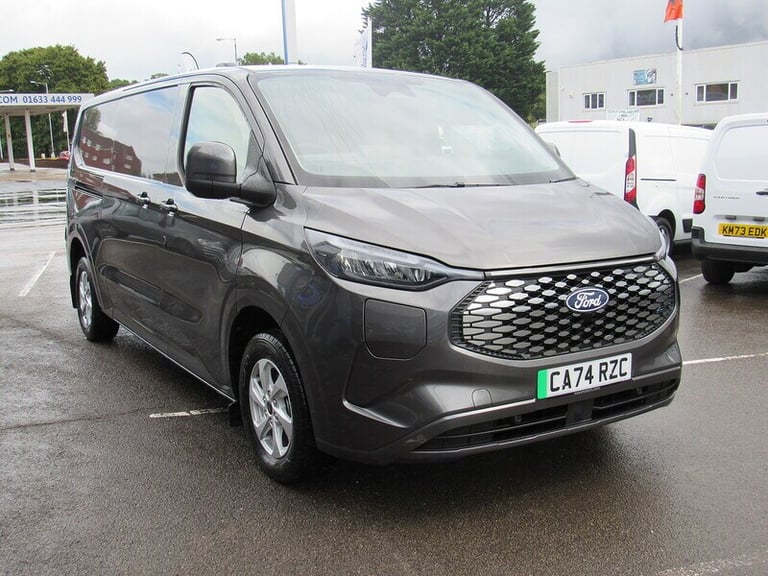 2024 Ford E-Transit 320 Limited LWB L2 GREY AUTOMATIC VAN WITH SAT NAV REAR CAMERA TWIN SIDE DO P...