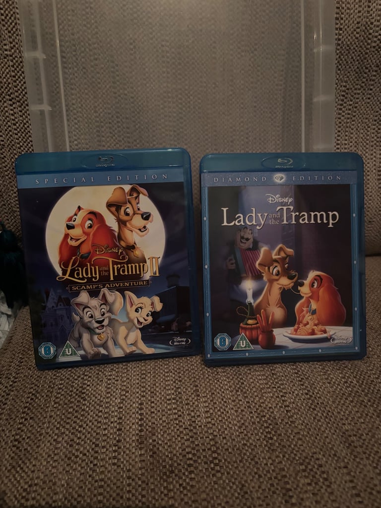 image for Lady and the tramp  1&2 blue ray dvds 