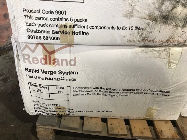 image for Redland Grey Rapid Verge Code 9601 - Job Lot 300no Units - New 