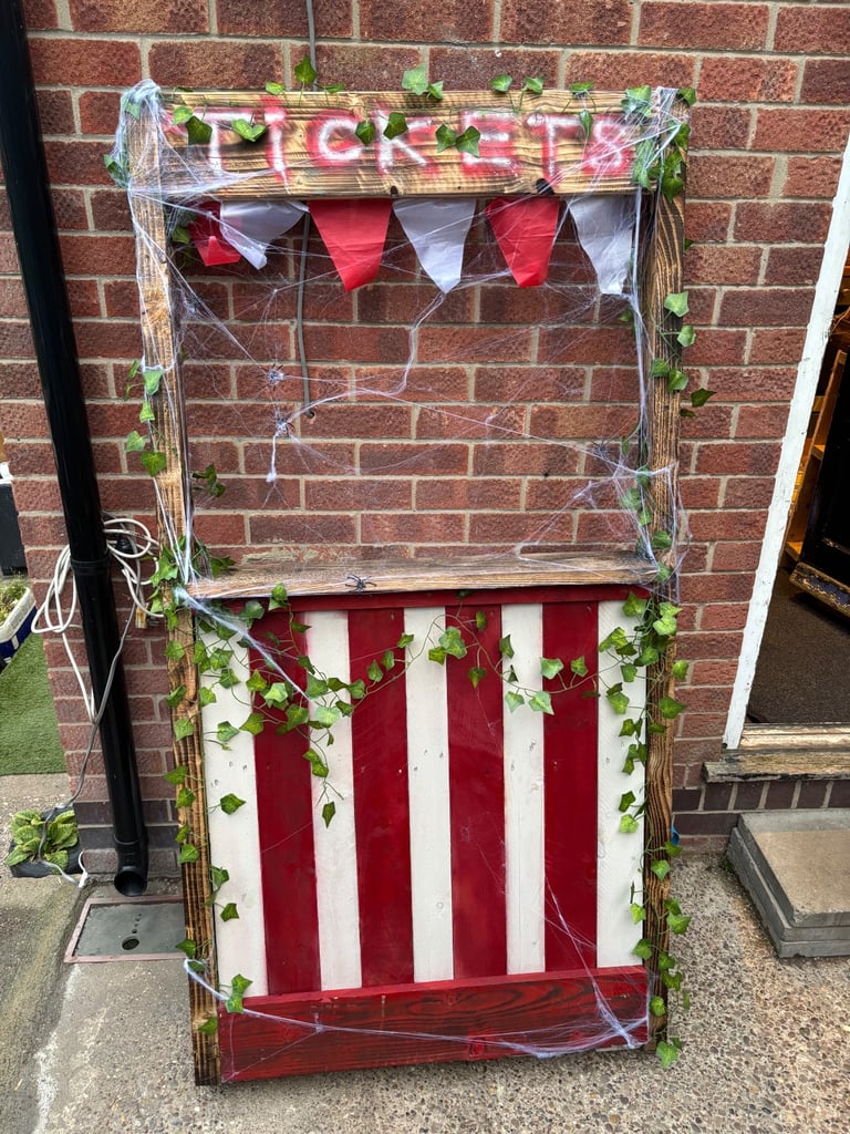 image for Halloween circus ticket booth….