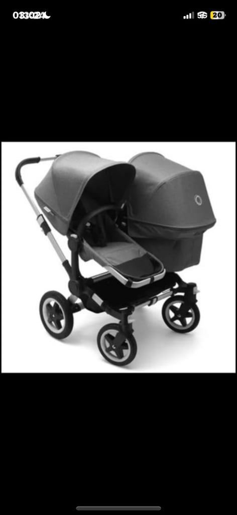 full Bugaboo Donkey Twin set, excellent condition!”