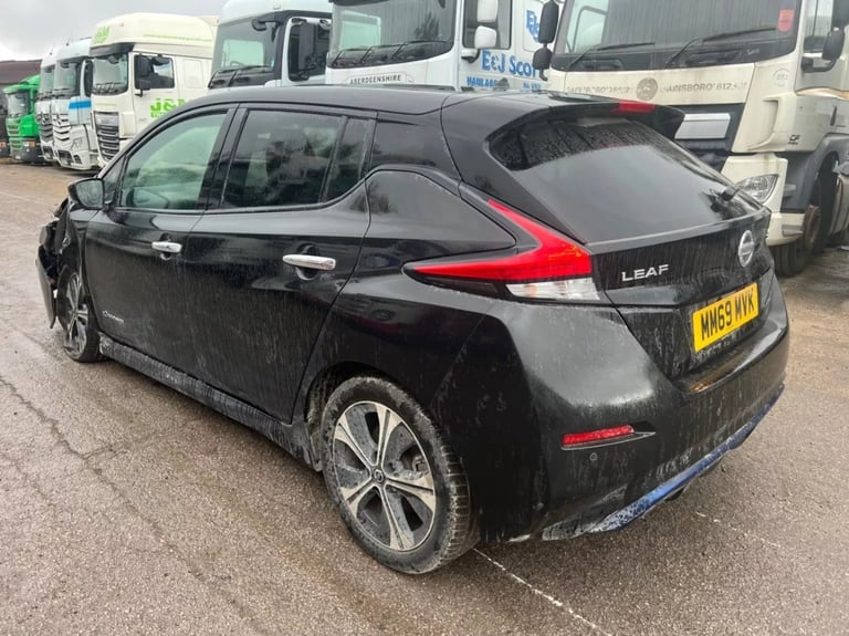 2020 NISSAN LEAF TEKNA ELECTRIC AUTO DAMAGED SALVAGE