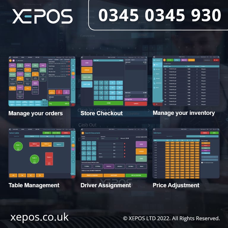 £99 BRAND NEW All in One XEPOS Hospitality System - EPOS Till Bar Restaurant Pub Cafe Nightclub 