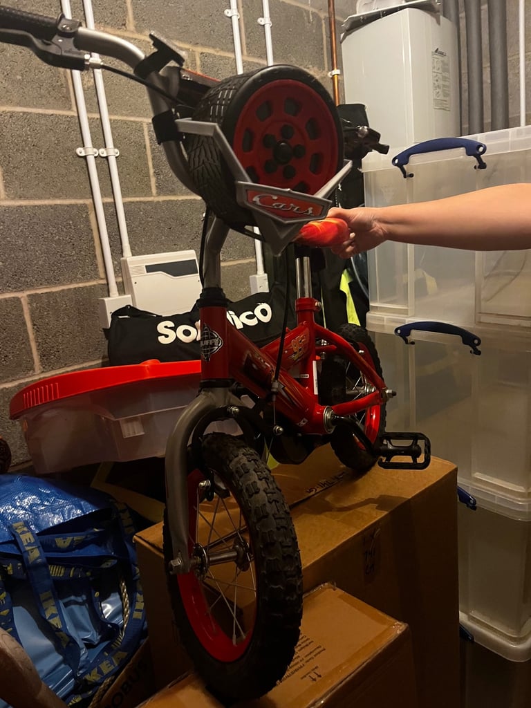 image for Huffy Disney Pixar Cars Lightning McQueen Kids Bike - 12" Wheel