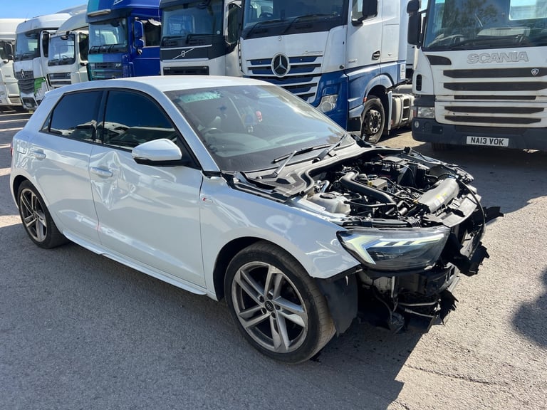 2022 AUDI A1 S LINE WHITE 1.0 PETROL AUTOMATIC 5dr DAMAGED SALVAGE 