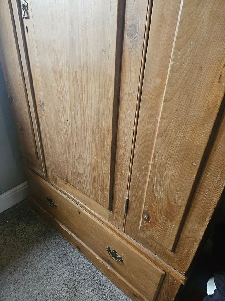 Victorian Pine Wardrobe