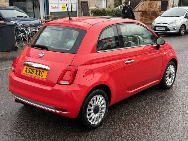 2016 Fiat 500 1.2 Lounge Euro 6 (s/s) 3dr HATCHBACK Petrol Manual