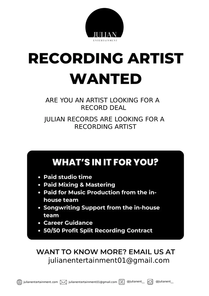 singer-songwriter wanted 