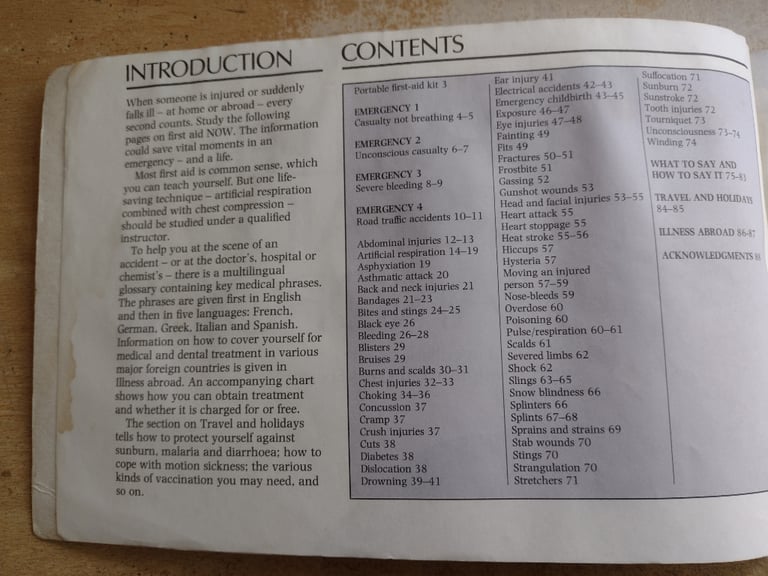 READERS DIGEST FIRST AID HANDBOOK (1986)