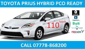 image for PCO UBER READY | TOYOTA PRIUS HYBRID | FOR RENT | HIRE MINI CAB | AUTO| TAXI |