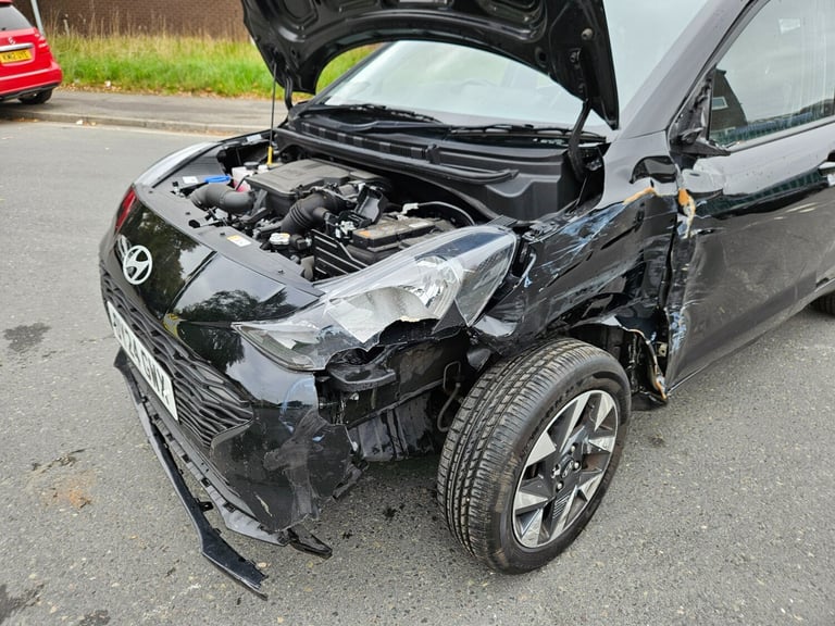 2024 24 HYUNDAI I10 1.0 Advance 5dr Black Damaged Salvage