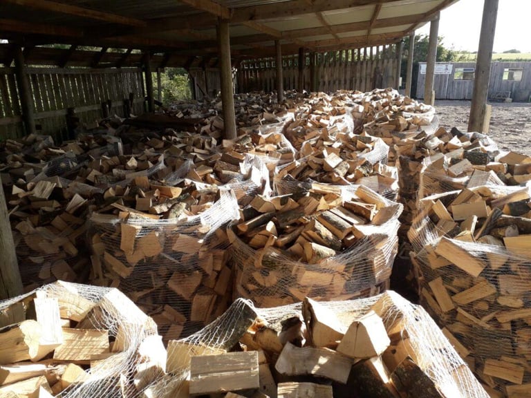 logs well seasoned hardwood firewood dry ready to burn free delivery