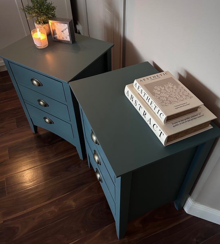 Pending - Pair of Solid Wood Bedside Cabinets / Tables