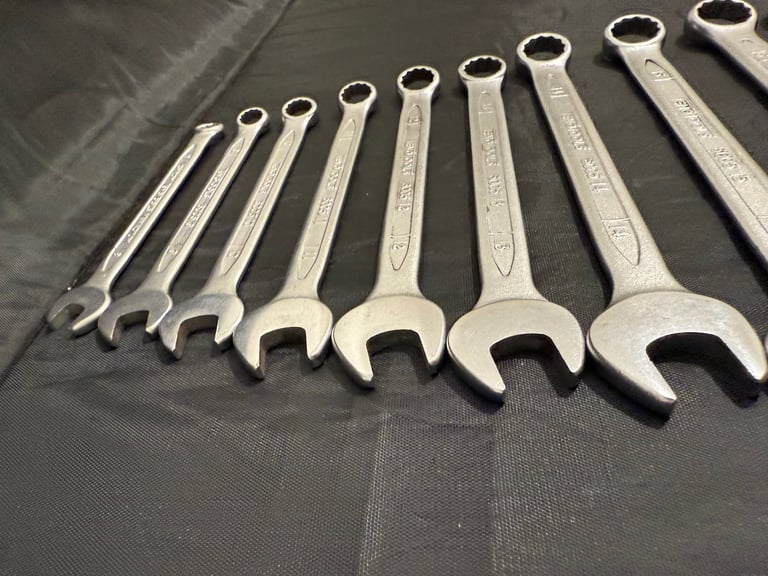 Teng Tools TT6005 Combination Spanner’s/Wrench Set x10  8mm - 18mm Metric - CRV
