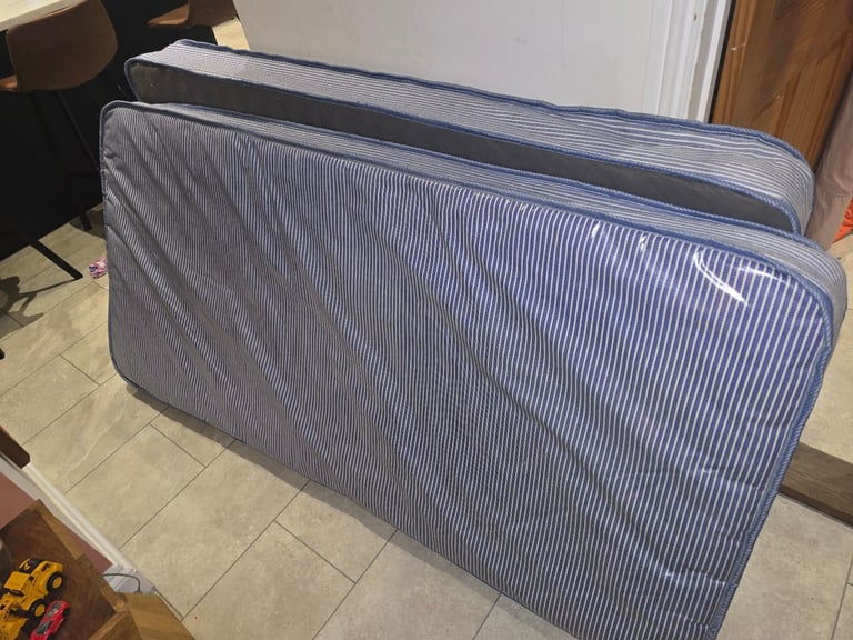 image for Two single bed waterproof laminate mattresses 