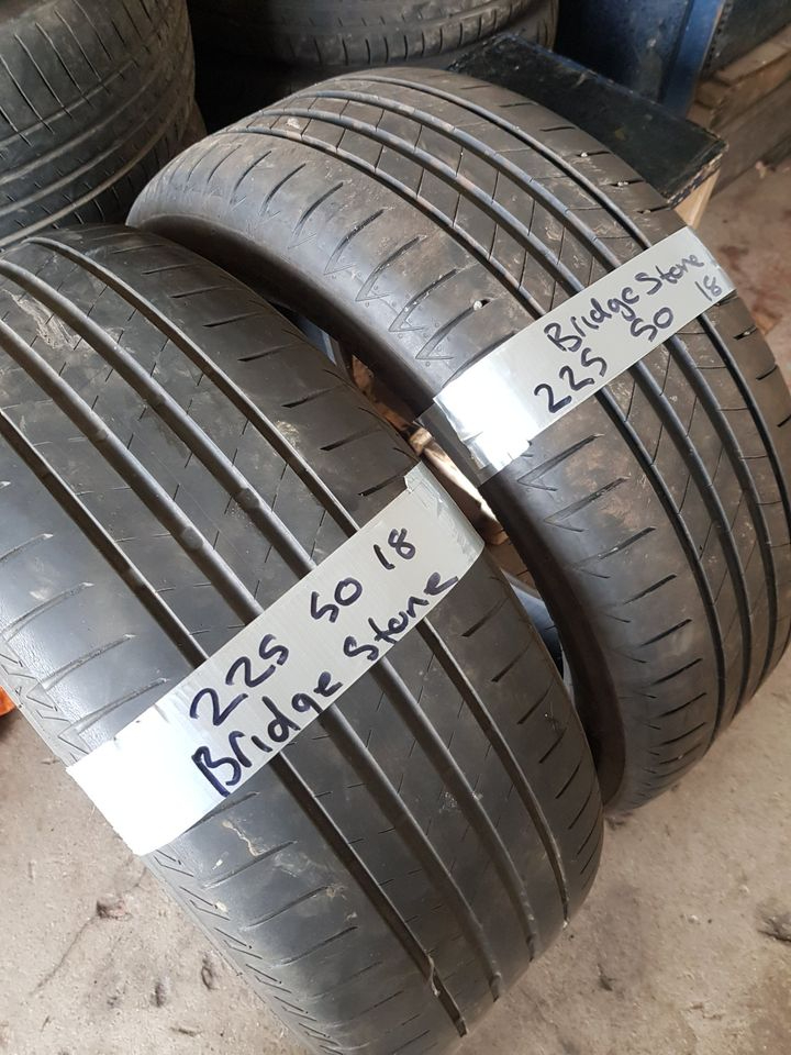 Matching pair bridgestone 225 50 18 Tyres ONLY £80fitted and balanced open 7 days a week
