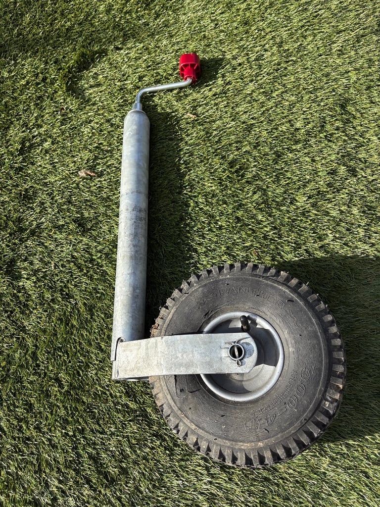 image for Genuine Alko Heavy Duty Caravan Jockey Wheel with10&quot; Pneumatic Tyre