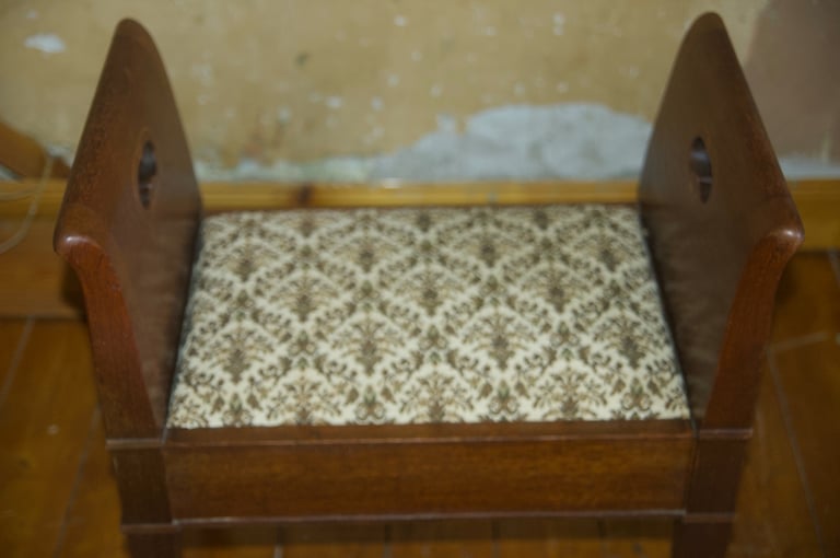2 Antique Piano Stools