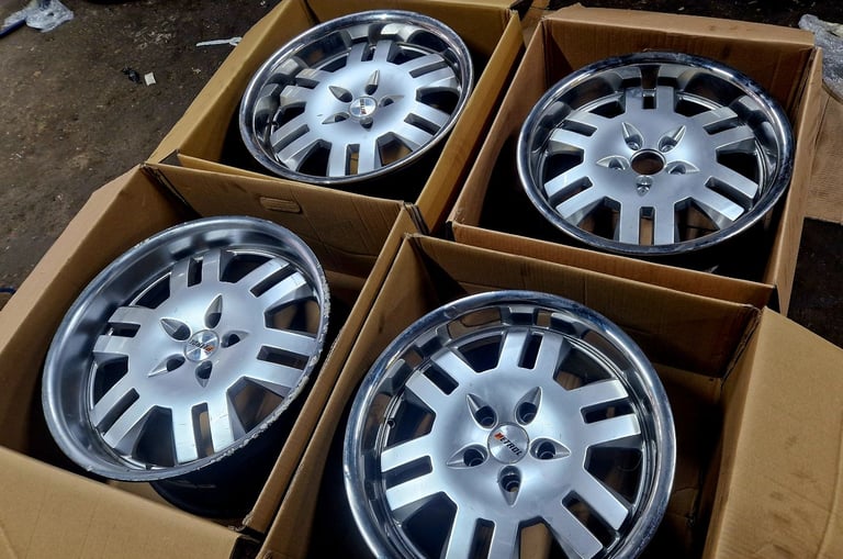 image for 18&quot; load rated deep dish alloy wheels 5x120 BMW LAND ROVER VW T5 T6