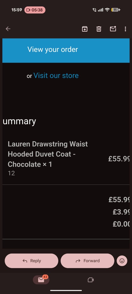 image for Padded Quilted Coat !! Size 12