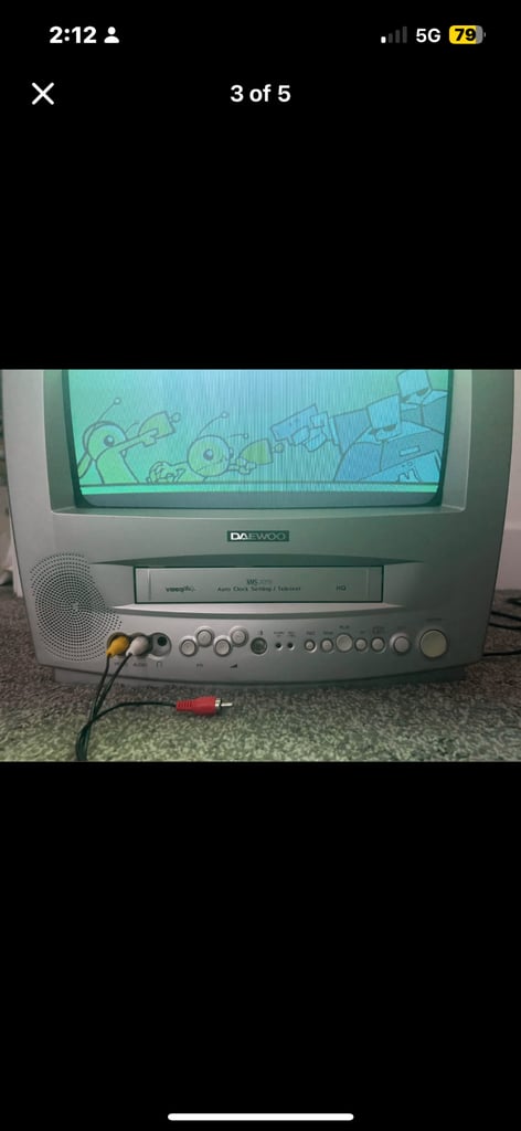Daewoo 14” crt vcr combi retro gaming tv