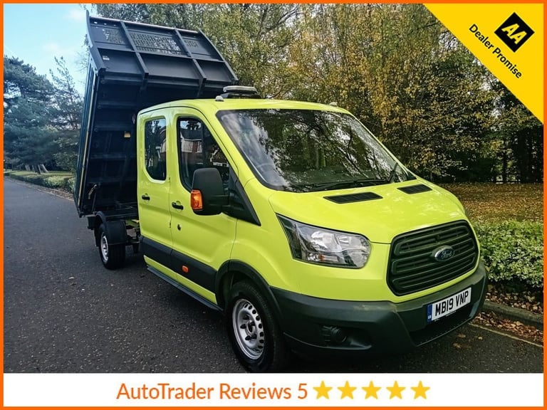 2019 Ford Transit 2.0 350 EcoBlue Tipper Double Cab 4dr Diesel Manual RWD L3 H1 Euro 6 (DRW)  Tip...