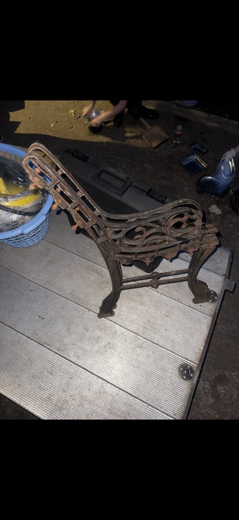 image for Cast iron bench ends