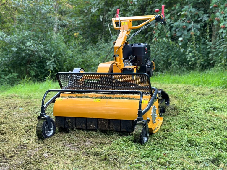 Brand New RAPTOR X Petrol Pedestrian Track Flail mower, tractor *** VIDEO *** Key Start 13.5HP