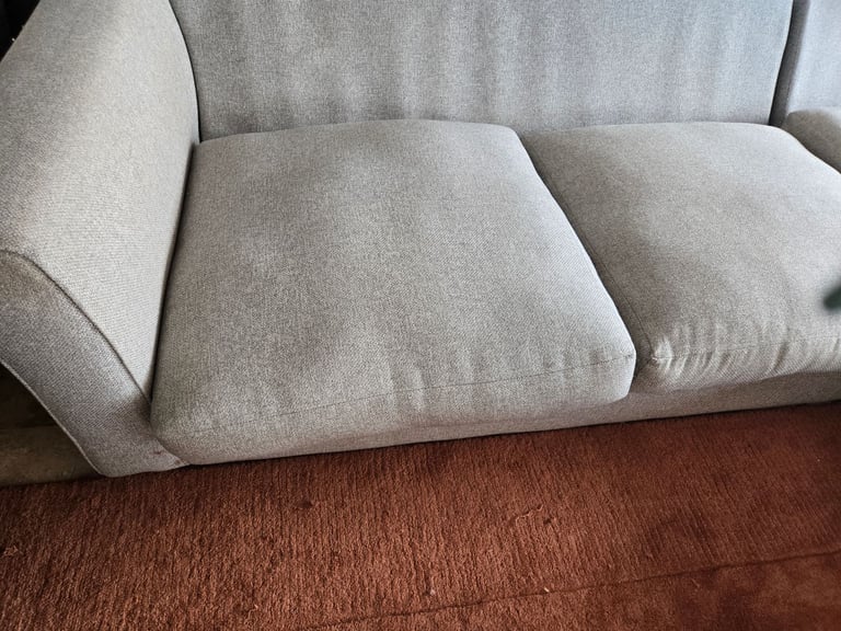 Grey fabric L shape sofa from dfs