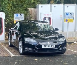 TE15 LAS - Tesla Model S private number plate.