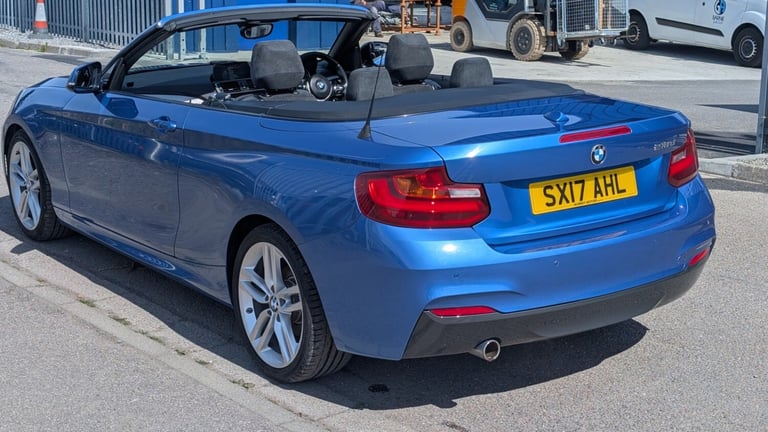 2017 BMW 2 Series 218d [150] M Sport 2dr [Nav],46K, MOT 18/05/26. ULEZ FREE  CONVERTIBLE Diesel M...