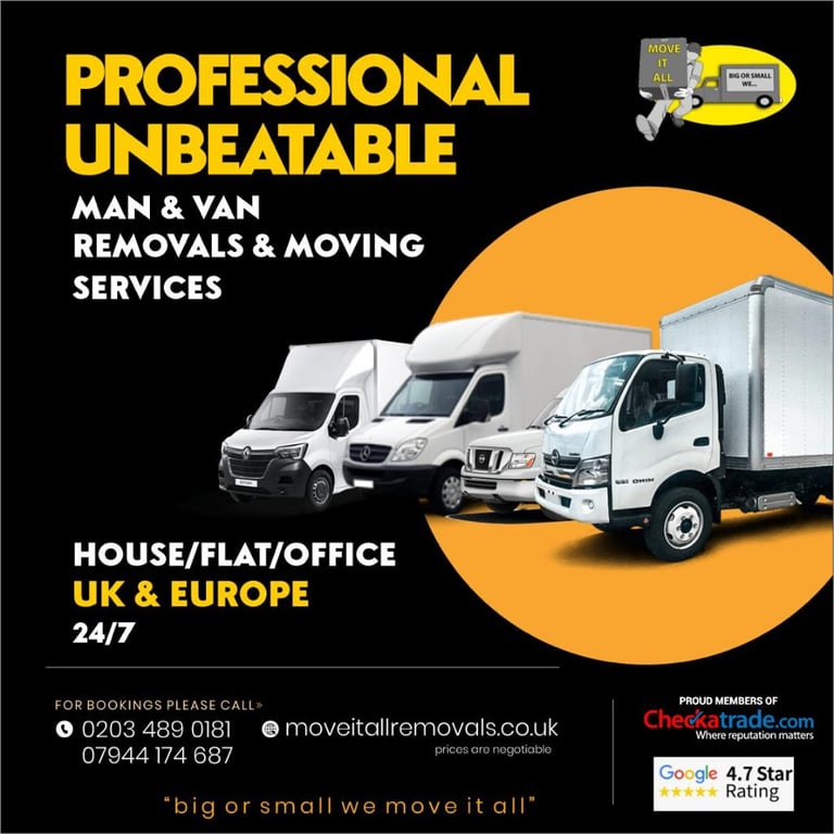 7 Days a week - Man and Van service, House, Office, Waste Clearance - Luton and LWB vans