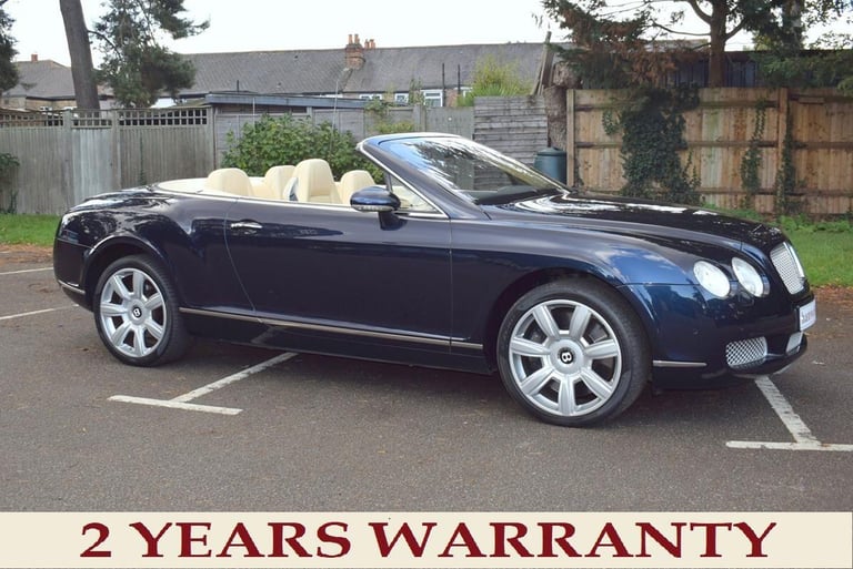 2007 Bentley Continental 6.0 W12 GTC Auto 4WD Euro 4 2dr CONVERTIBLE Petrol Automatic