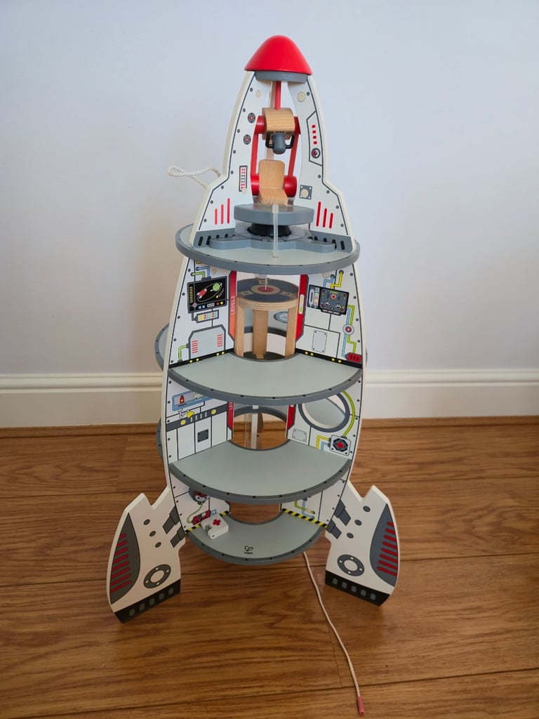 image for Wooden Rocket ship and space station