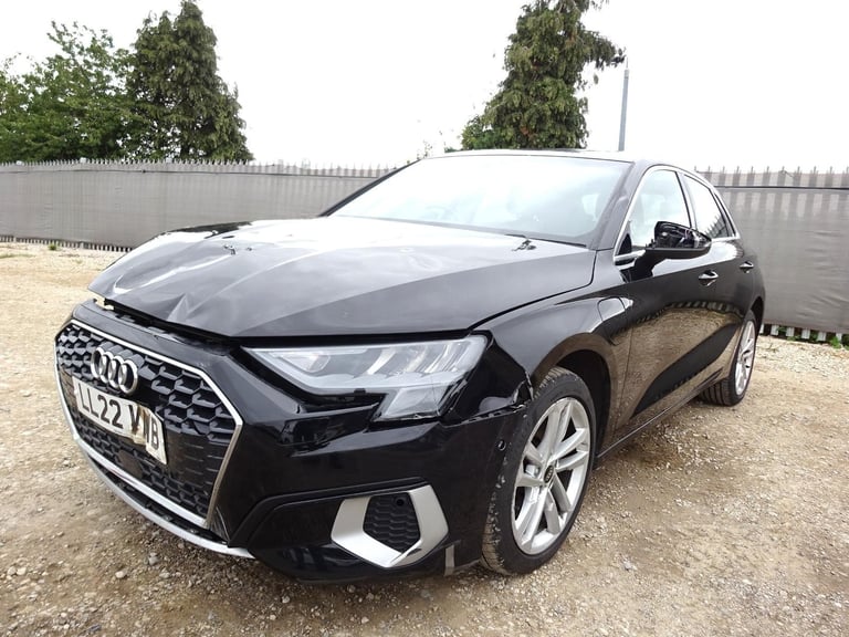 2022 22 REG AUDI A3 SPORT 40 TFSI E HYBRID AUTO DAMAGED REPAIRABLE SALVAGE